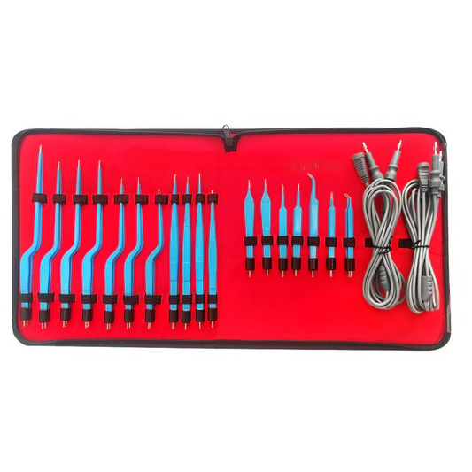 ELECTROSURGICAL BIPOLAR FORCEPS SET OF 20 PIECES