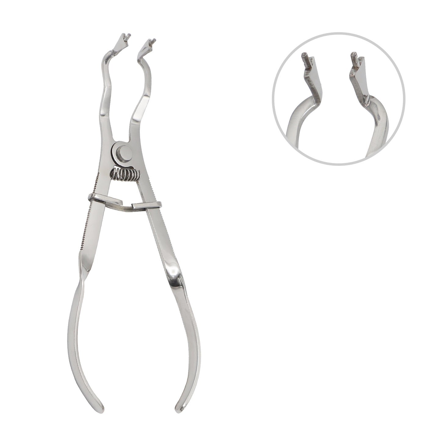 IV Type Rubber Dam Clamp Forceps - Dental Isolation Instrument - Image 2