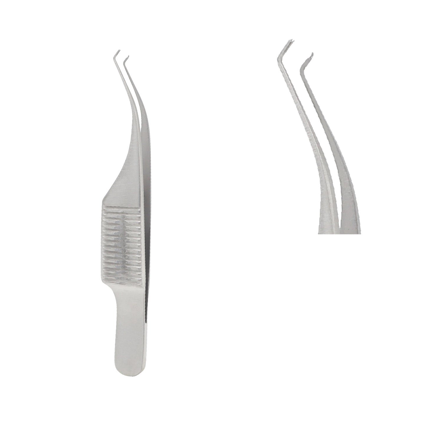 Barraquer, Colibri Micro-tying Suture forceps, 1 x 2 teeth, 0.40 mm, without platform, overall length 7.5 cm - Image 2