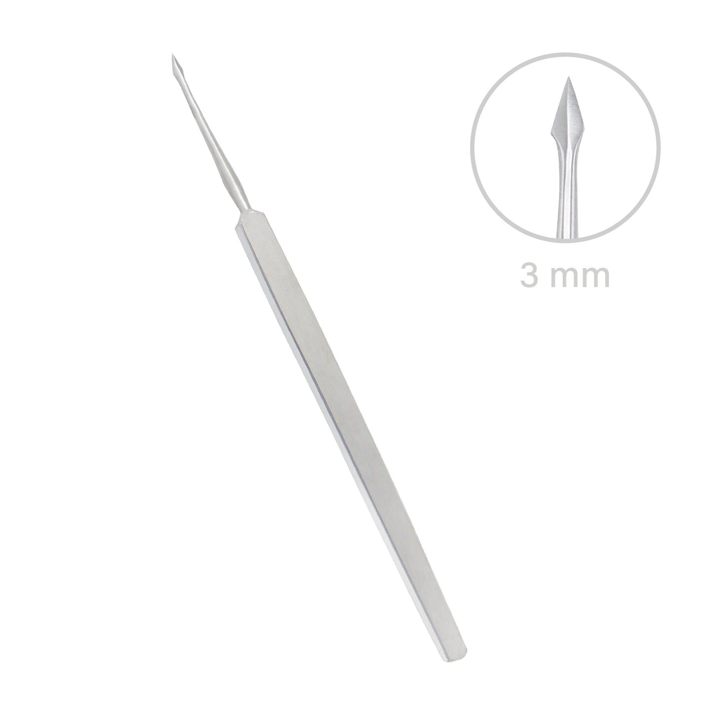 Foreign Body Fluid Removal Needle - Straight - 3 mm tip width, Length 14 cm - Image 2