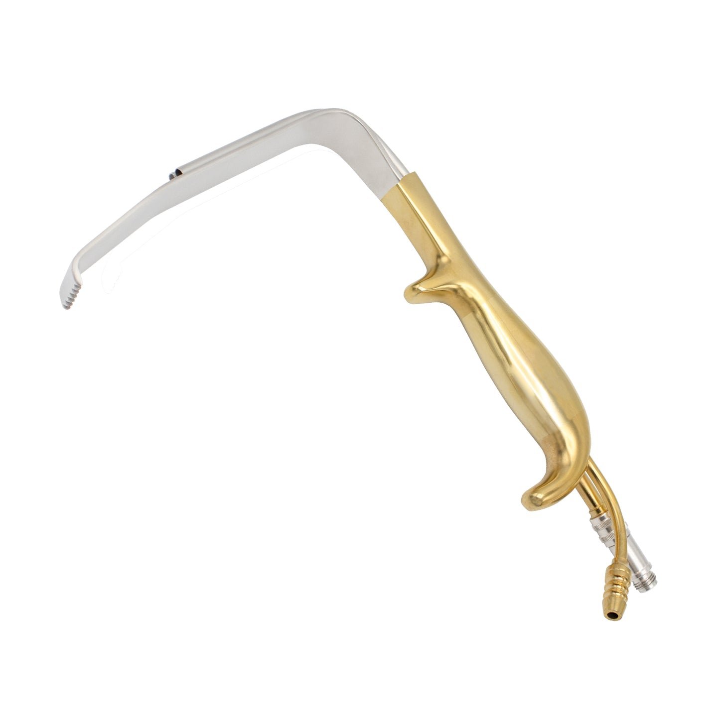 TEBBETTS Style Breast Retractor Serrated Tip With Light Guide & Suction - Image 2